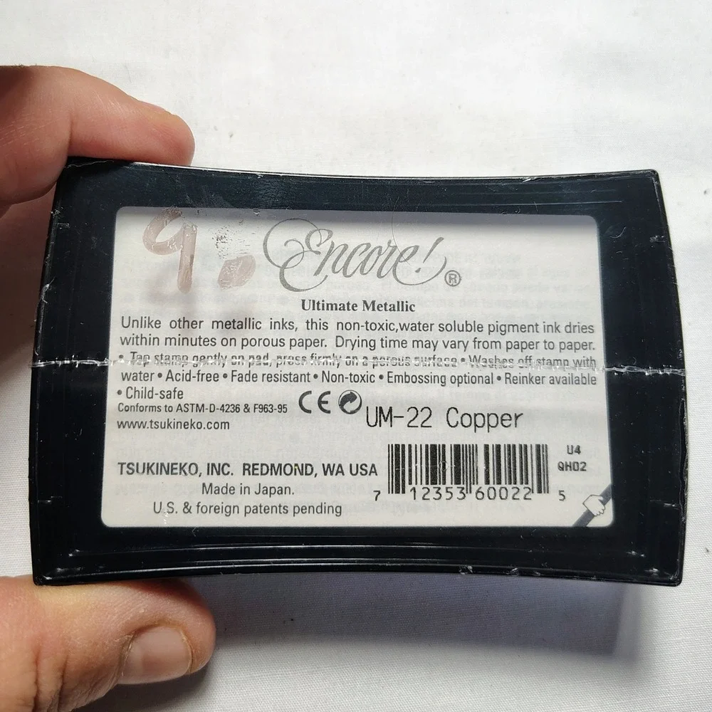 Encore Ultimate Metallic Copper‎ Pigment Ink Pad Tsukineko UM-22 Crafting NEW